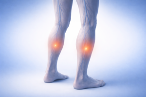 legs feel heavy and tired illustration showing poor circulation in legs